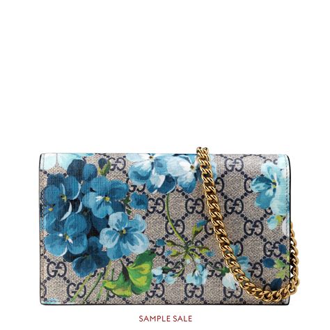 gucci shanghai blooms wallet on chain|Gucci Chain Wallet GG Supreme Blooms (Short Strap) Blue.